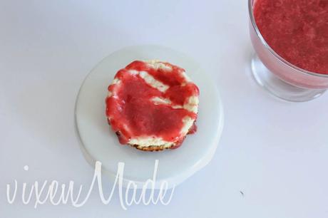 Clean Cottage Cheesecakes with Strawberry Topping