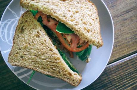 Basil Pesto Chickpea Sandwiches