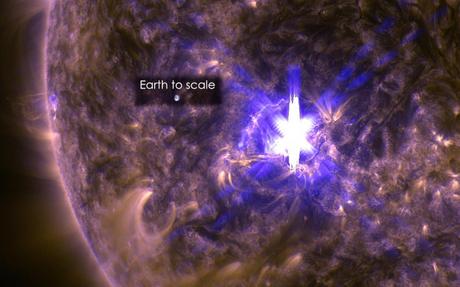 Sun Emits Intense Solar Flare