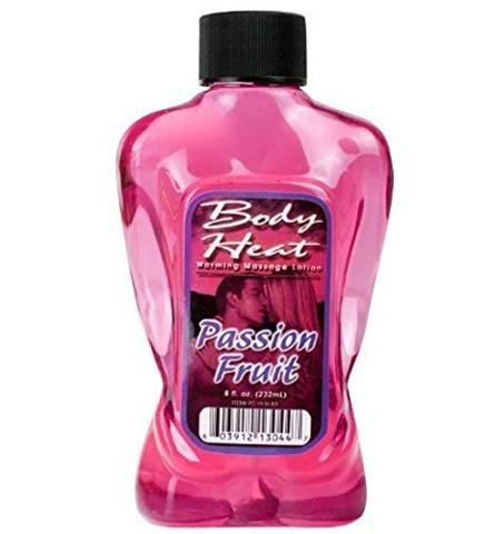 Body Glove - Pipedream Body Heat Flavored Edible Oil Warming Massage Lotion PASSION FRUIT : Size 8 O