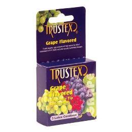 International Tableware - Trustex flavored condoms 3 pack - grape (Package Of 2)