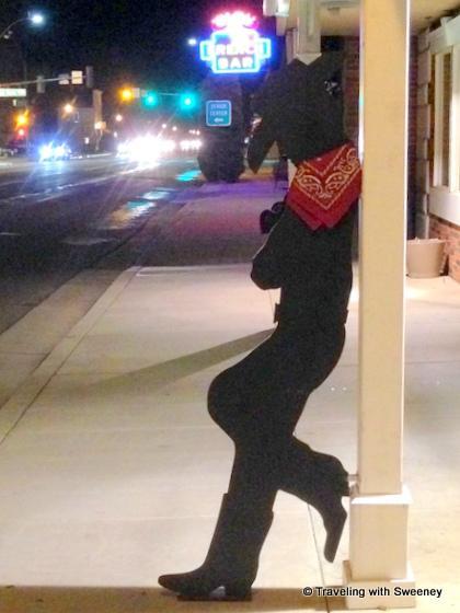 Cowboy cut-out in Gardnerville, Nevada