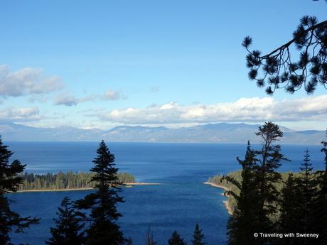 Lake Tahoe viewed from the California side looking across the lake to Nevada