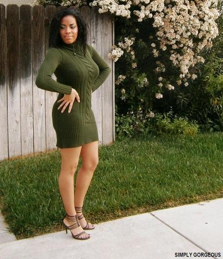 Olive green sweater outlet dress