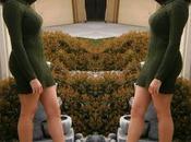 Editor’s Style Olive Green Sweater Dress Heels