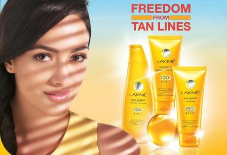 Fear Of Skin Darkening Cured By Lakme Sun Expert with SPF 24 PA++, SPF30 PA++ and SPF 50 PA+++