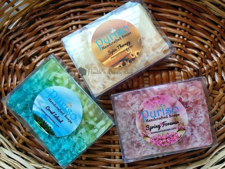 Puriso Handcrafted Soaps - Coral Island, Spice Therapy & Spring Forever