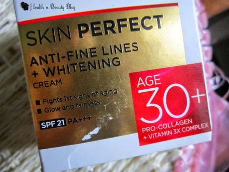 #LorealParisIn #SkinPerfect Anti-Fine Lines & Whitening Cream SPF21 PA+++ for Age 30+