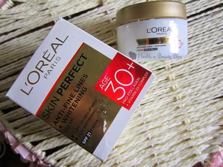 #LorealParisIn #SkinPerfect Anti-Fine Lines & Whitening Cream SPF21 PA+++ for Age 30+