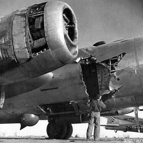 lots of things get damaged when they get in the way of a propeller that snaps off a fully spun up B29 blade