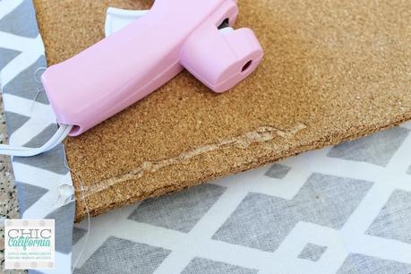 wrap fabric around cork