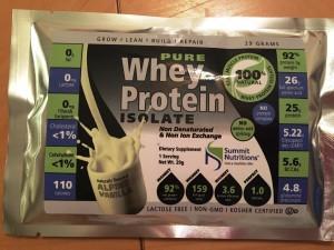 100 % Pure Whey Protein Isolate -3 Single Serve Pack Review