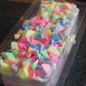 easter confetti soap