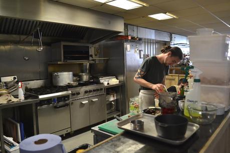 The Sausage Emporium, Newcastle open plan kitchen 