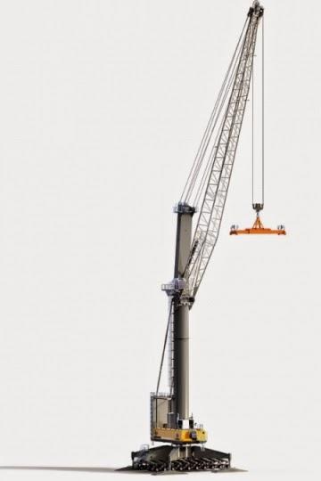LHM 800 ~ the largest mobile Harbour crane with 308T capacity