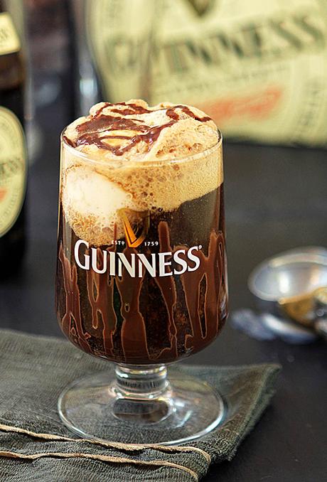 Guinness Float with Irish Cream Ice Cream
