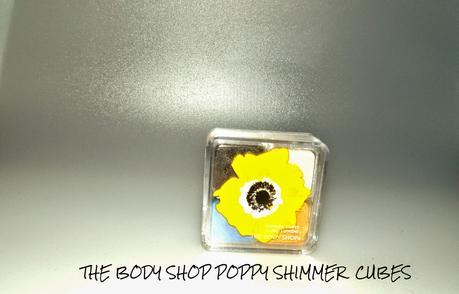 The Body Shop Poppy Shimmer Cubes Swatches
