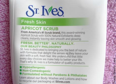 St. Ives Fresh Skin Invigorating Apricot Scrub - Review, Where to buy, Price in India