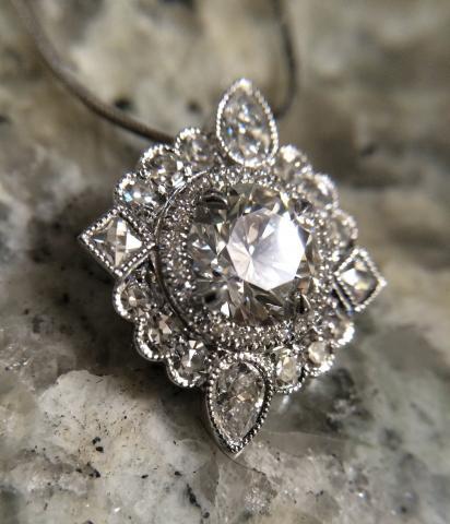 Diamond ring to pendant conversion - image by Elysian