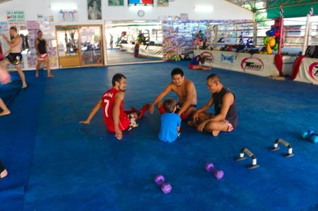 Family Kickboxing at Jun Muay Thai in Koh Samui
