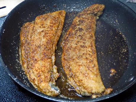 Northern Atlantic Flounder with Northern Atlantic Shrimp, Steamed Broccoli & Corn with Fluffy Long Grain Rice