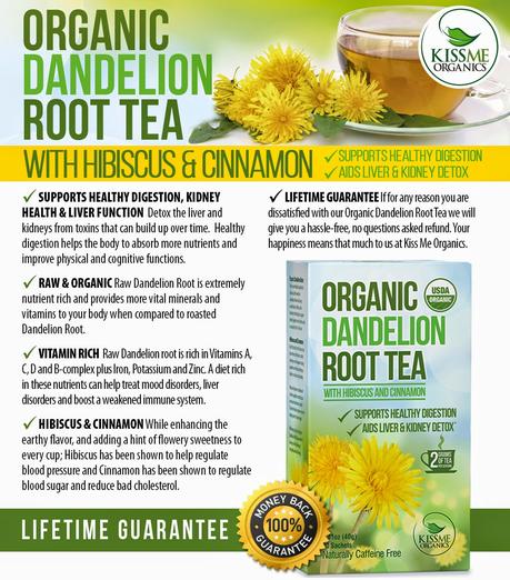 Discover Dandelion Root Tea from Kiss Me Organics