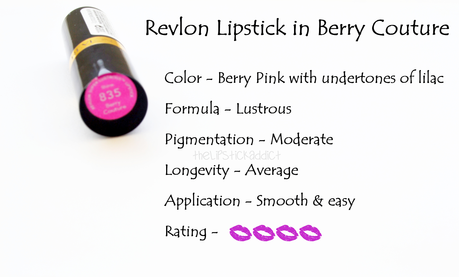 Berry Couture | Revlon Super Lustrous Lipstick