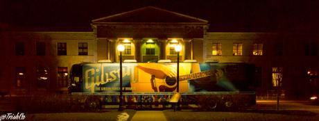 Gibson Bus in front of Liuna Station Junos 2015