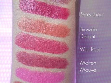 Oriflame The ONE Matte Lipsticks : Swatches