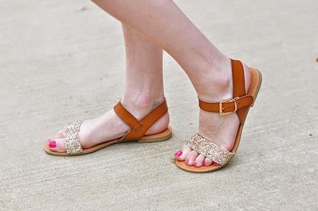 Target glitter sandals