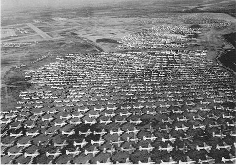 what became of the 100s of B 17s, B 24s and other warbirds? Flown to Arkansas and Kingman Arizona and cut into pieces, then smelted and turned into aluminum ingots