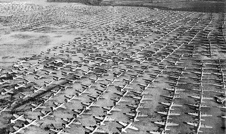 what became of the 100s of B 17s, B 24s and other warbirds? Flown to Arkansas and Kingman Arizona and cut into pieces, then smelted and turned into aluminum ingots