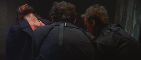 The Boondock Saints Papa Joe's henchmen were nice enough to let Connor and Murphy keep their holsters on during their interrogation.