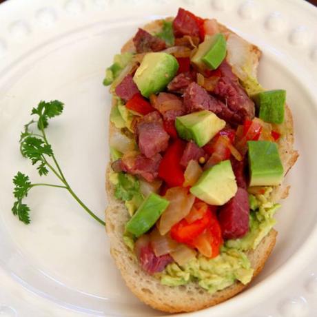 St. Patrick's Corned Beef Hass Avocado Toast