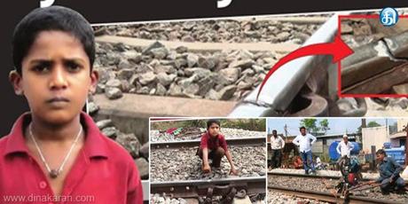 9 year old Siddesh averts rail accident near Davanegere ~ benne dosa !!