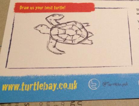 Turtle Bay - Feedback card