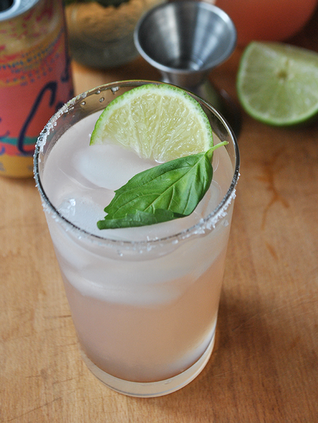 basil paloma cocktail