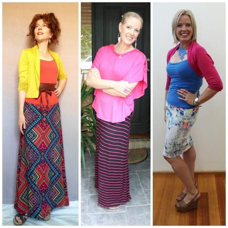 skirt and knit top