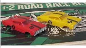 Never heard of it before, but if you come across one, you've got a treasure... the Dodge Scat City Drag Race and Slot Car Road Race toy set from 1968