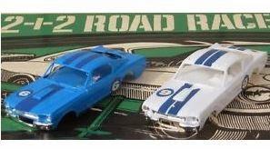 Never heard of it before, but if you come across one, you've got a treasure... the Dodge Scat City Drag Race and Slot Car Road Race toy set from 1968