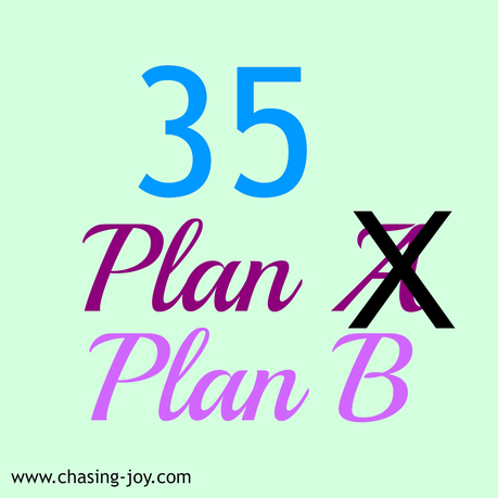 Age 35 And It's Time For Plan B