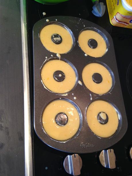 Lemon 'Easter Nest' Baked Donuts
