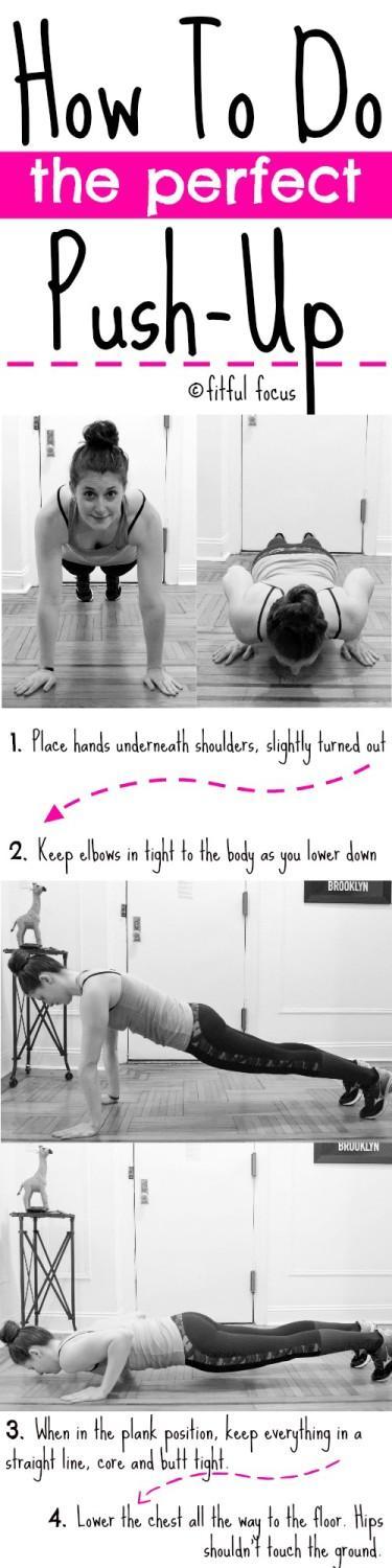 How To Do The Perfect Push-Up via Fitful Focus