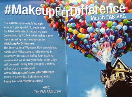 Fab Bag March 2015 Review #MakeupForDifference