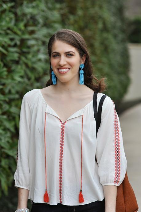 Lisi Lerch turquoise tassel earrings