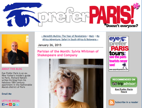 Eye Prefer Paris I Prefer Paris Parisian of the Month Sylvia Whitman of Shakespeare and Company