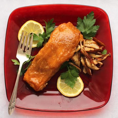 Baked Salmon with Miso Glaze Baked Salmon with Miso Glaze