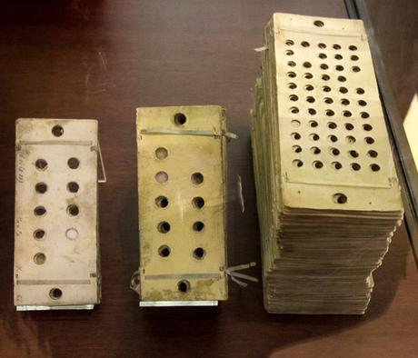 Punch cards for the Analytical Engine by Charles Babbage, Science Museum, London