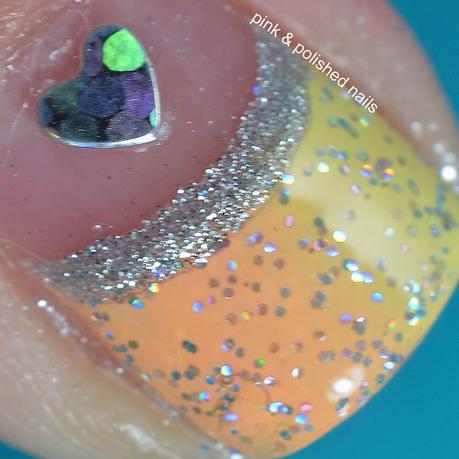 Rainbow Pastel Half Moon Nails