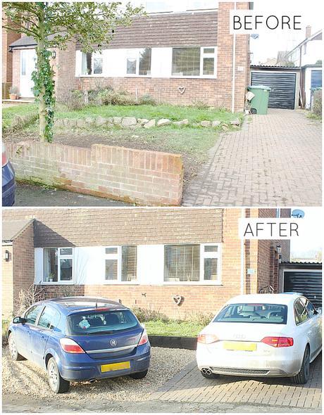 Home: Our Front Garden/Driveway Before and After